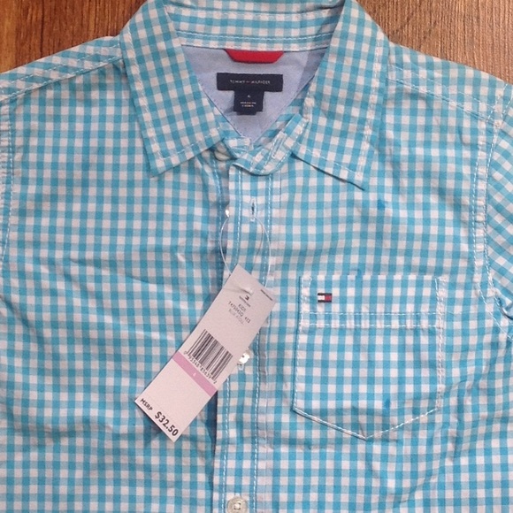 Brand New Little Boys Button Up By Tommy Hilfiger - Picture 2 of 2